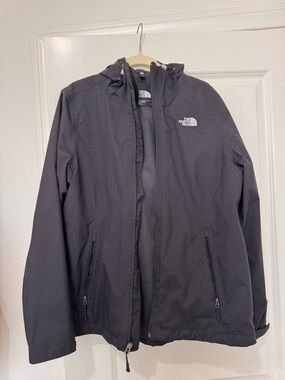 The North Face Women’s Black Hooded Rain Jacket Size L